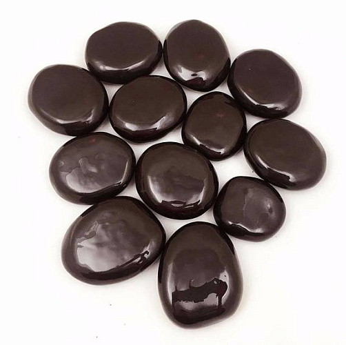 Декоративные керамические камни ZeFire шоколадные 14 шт_0