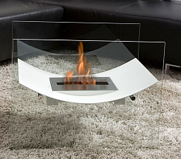 Напольный биокамин Bio-Blaze Veniz Glass White Bio-Blaze Veniz Glass White