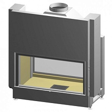 Spartherm varia b-fdh-4s шлифованная нержавеющая сталь, дверка с открыванием вверх (высота дверки 52,3 см)