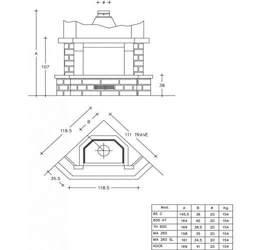 Камин Piazzetta asti s_2